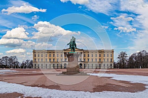Oslo Norway, winter at The Royal Palace