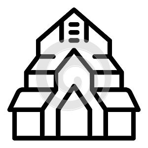 Oslo old church icon outline vector. National historical building