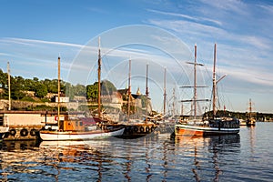 Oslo port and Akershus Fortress