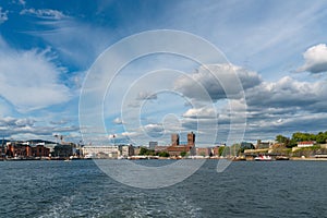 Oslo Skyline with the Townhall, Norway