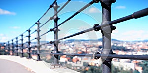 Oslo steel border fence background