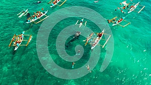 Oslob Whale Shark Watching in Philippines, Cebu Island.