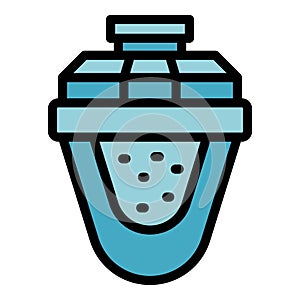 Osmosis filter pipe icon vector flat