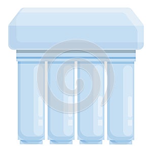 Osmosis filtration icon cartoon vector. Water system