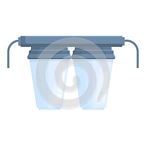 Osmosis machine system icon cartoon vector. Water filter