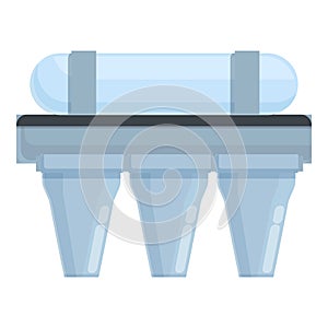 Osmosis purifier icon cartoon vector. Filter system