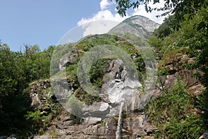 Osogna waterfall Switzerland