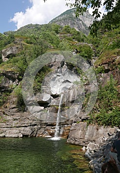 Osogna waterfall Switzerland
