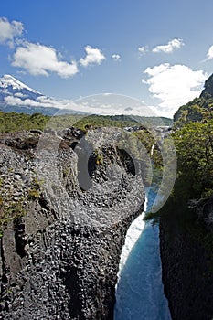 Osorno Volcano and Petrohue Waterfall, Los Largos, Chile