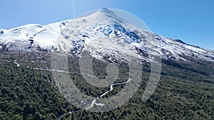 Osorno Volcano Of Puerto Montt In Los Lagos Chile.