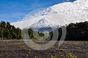Osorno Volcano viewed from Lago Todos Los Santos, Chile