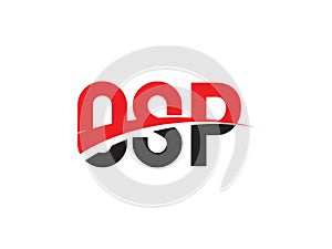 OSP Letter Initial Logo Design Vector Illustration