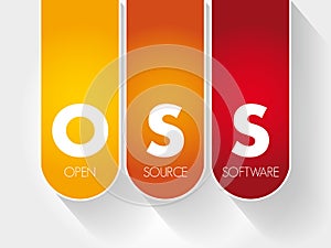 OSS - Open source software acronym photo