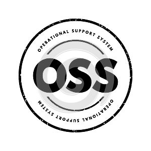 OSS - Open source software is software that is distributed with its source code, making it available for use, modification, and