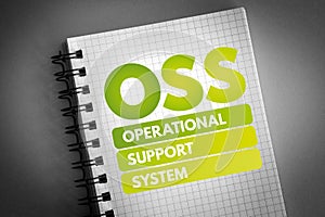 OSS - Operational support system acronym photo