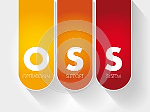 OSS - Operational support system acronym photo
