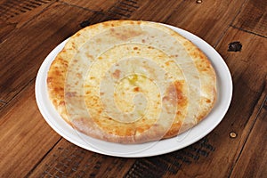 Ossetian pie with mashed potatoes