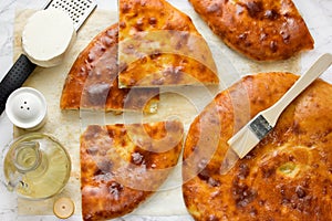 Ossetian pie with suluguni