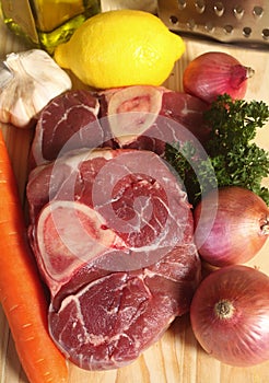 Ossobuco ingredients