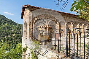 Ossuary in Old church in Medieval Bachkovo Monastery, Bulgaria