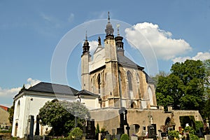 Ossuary Sedlec Cemetery Church of All Saints in Kutna Hora, Czech Republic
