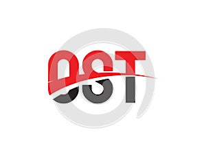 OST Letter Initial Logo Design Vector Illustration photo