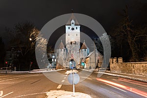 Ostentor town gate in Regensburg, Germany