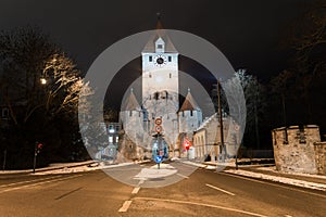 Ostentor town gate in Regensburg, Germany