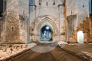 Ostentor town gate in Regensburg, Germany