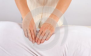 Osteopath working - Bowen therapy