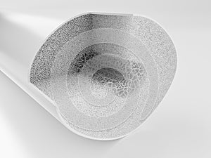 Osteoporosis Stage 01 Cross sections- 3d rendering