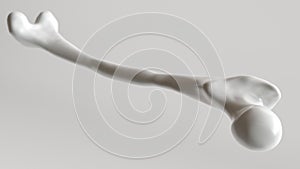 Osteoporosis stage 1 of 4 - upper limb bones - 3d rendering