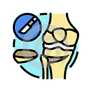 osteotomy surgery hospital color icon vector illustration