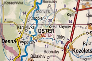 Oster a city in war-torn Ukraine