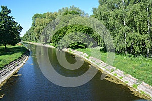 The Oster river in Nizhyn town