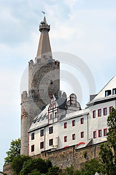 Osterburg Castle, a castle in the middle of the town of Weida in the county of Greiz in the German state of Thuringia, Germany