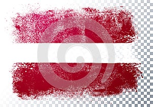 Vector Illustration Vintage Grunge Flag Of Latvia