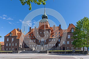 Ostersund, Sweden city hall in sunny weather