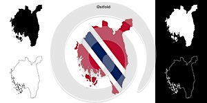 Ostfold outline map