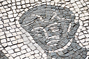 Ostia Antica, ancient Roman mosaic