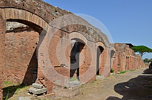 Ostia Antica near Rome in Italy