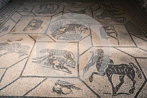 ostia antica port on the Tiber in Rome. Roman Archeology site