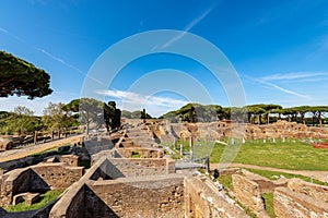 Ostia Antica Rome Italy - Ancient Roman buildings