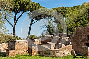 Ostia Antica Rome Italy - Ancient Roman buildings