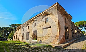 OSTIA ANTICA RUINS: DIANAâ€™S TENEMENT STRUCTURE (CASEGGIATO DI DIANA