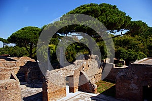Ostia Antica ruins, Europe.