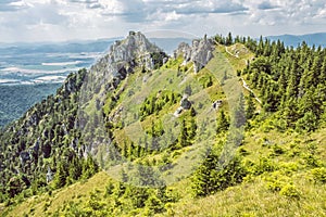 Ostra peak in Big Fatra and Turiec basin, Slovakia