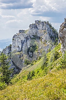 Ostra peak in Big Fatra and Turiec basin, Slovakia