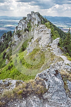 Ostra peak in Big Fatra and Turiec basin, Slovakia