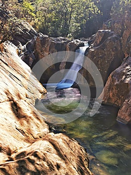 Ostra Waterfall, Casa Branca, Minas Gerais, Brazil.